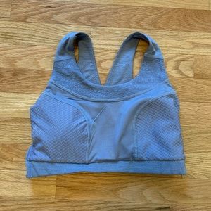Gymshark True Texture Sports Bra - Steel Blue